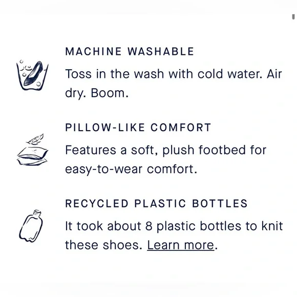 NWOB new never worn rothy’s (rothys) square toe flats in rosewater rare sz 6.5 - Picture 15 of 16